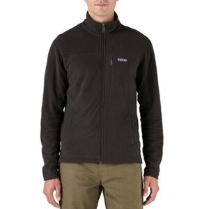 Patagonia Men’s Micro D Fleece Full Zip Jacket in Black Size Small
